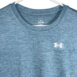 Under Armour Womens Tech Short Sleeve Twist T-Shirt Blue Heather Small New
